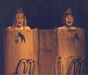 scene from Beckett's play "Endgame"
